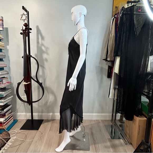 Vintage Jean Christophe Satin Nightgown - Picture 2 of 12